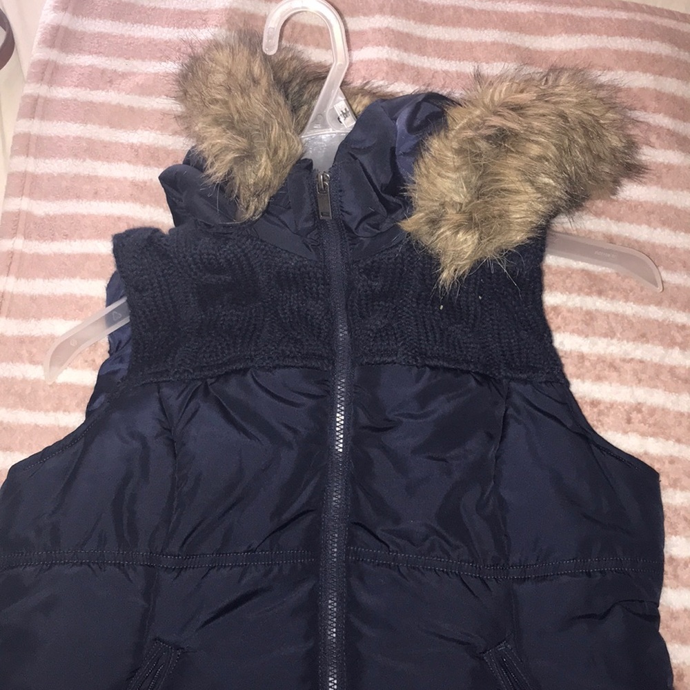 Blue winter vest